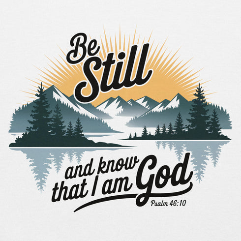 Be Still Hoodie Christian Bible Verse Hoodie
